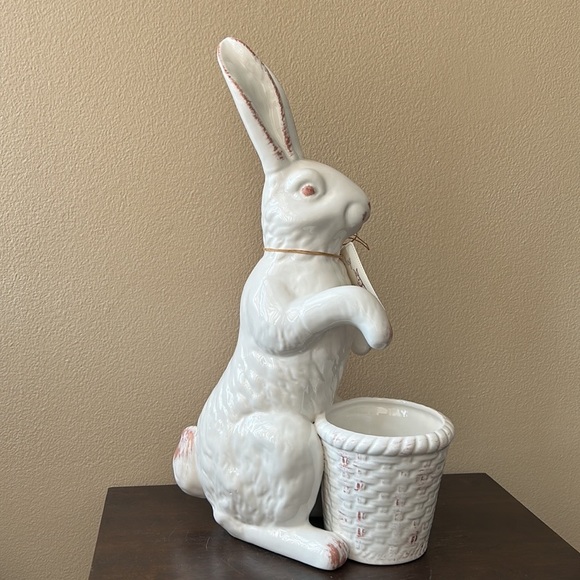 Hip Hop Bunny Rabbit easter Spring Decor Figurine 17” Tall Ceramic - Picture 2 of 5